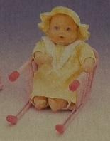 Galoob - Bouncin' Babies - Roll Over Baby and her Portable Chair - кукла